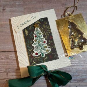 Pine Tree Trimming Card & Ornament