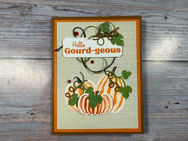 Painted Pumpkins Card Trio Kit To Go